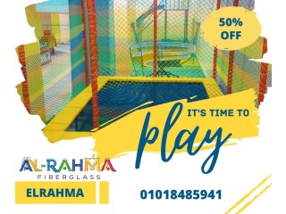 ألعاب أطفال فيبرجلاس زحاليق مراجيح دوارات هزازات فيبرجلاس - القليوبية