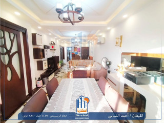 شقه للبيع سان استيفانو 150م بالعفش 3غرف